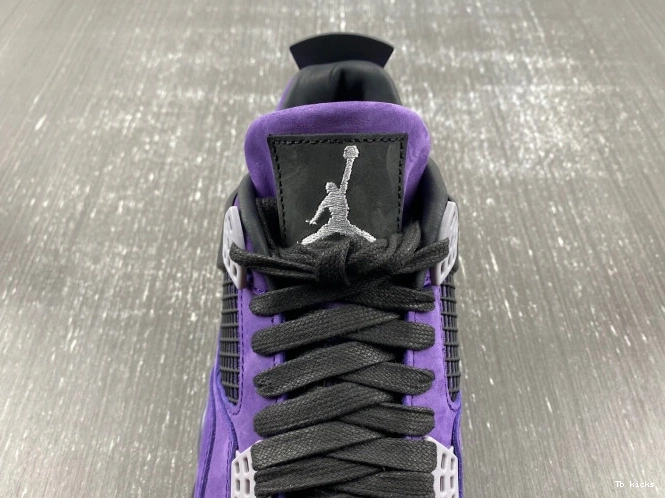 Cheap TBK x 4 Travis Scott Jordan Suede Purple Air 0819